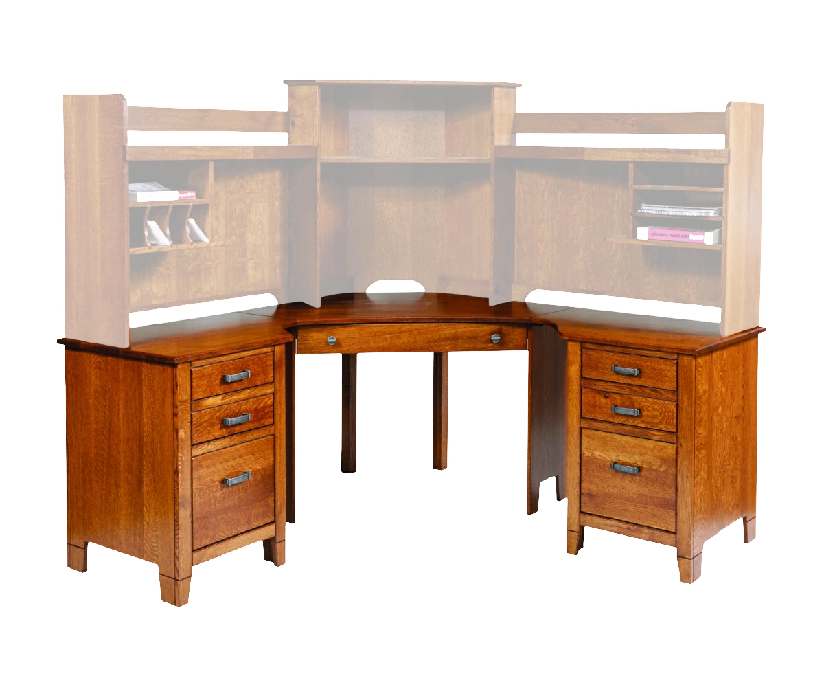 Amish Jacobsville Compact Corner Computer Desk - No, , , , , QSWO, OCS113 Michael's Cherry, Black Knobs, 046-4427-WI, Black Pulls, 046-4426-WI Amish Jacobsville Compact Corner Computer Desk - 046-GZZA