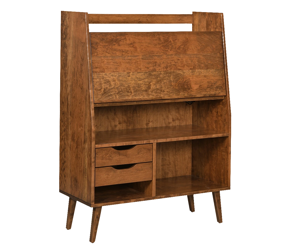 Amish Lake Mills Drop Down Desk - No, , , , , Sap Cherry, FC42000 Almond Amish Lake Mills Drop Down Desk - 046-IJ-533