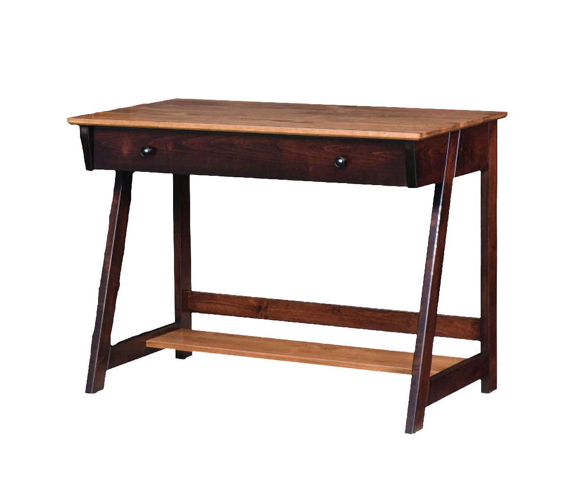 Amish Timberline Laptop Desk - Yes, Rustic Cherry, FCN3031 Tawny, Brown Maple, OCS228 Rich Tobacco, , , Black Knobs, D523-BL Amish Timberline Laptop Desk - 046-QIA-434