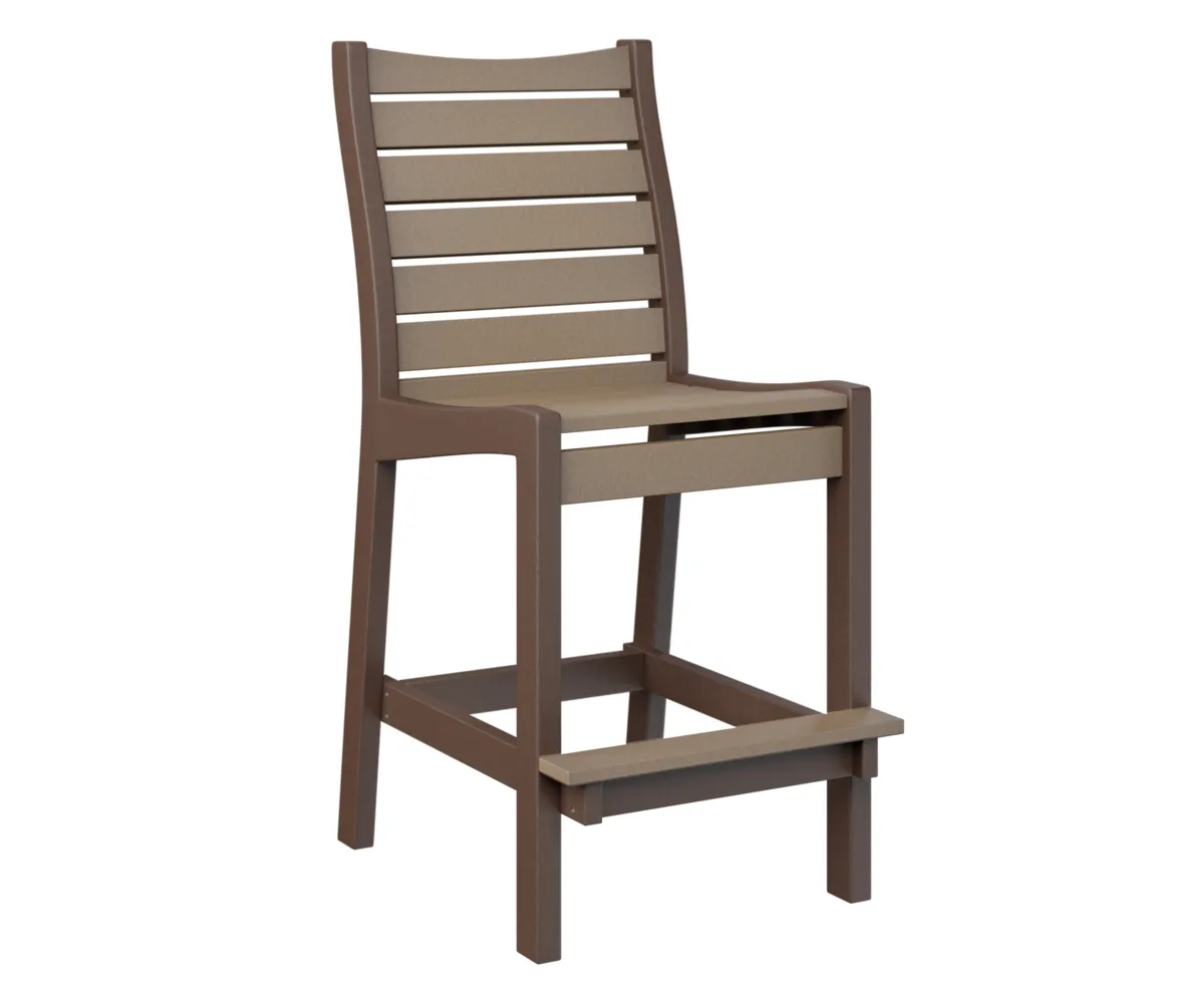 Bristol Bar Chair by Berlin Gardens - Weatherwood, Chocolate Brown Bristol Bar Chair by Berlin Gardens - 191-BBC2045