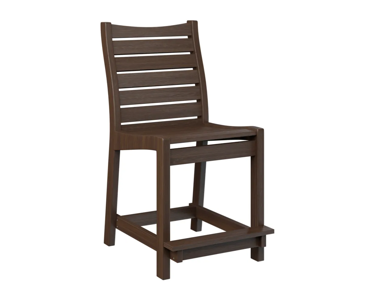 Bristol Counter Chair by Berlin Gardens - Brazilian Walnut, Brazilian Walnut Bristol Counter Chair by Berlin Gardens - 191-BCC2041