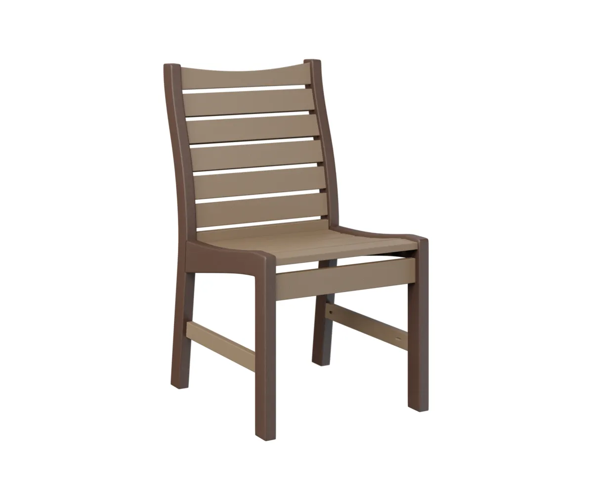 Bristol Dining Chair by Berlin Gardens - Weatherwood, Chocolate Brown Bristol Dining Chair by Berlin Gardens - 191-BDC2037