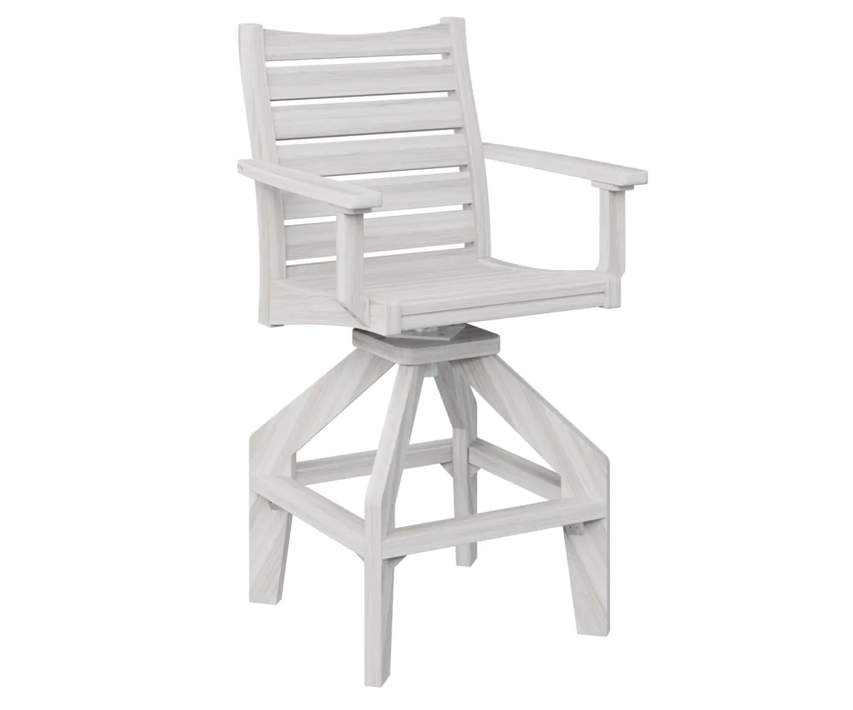 Bristol Swivel Bar Chair by Berlin Gardens - Seashell, Seashell Bristol Swivel Bar Chair by Berlin Gardens - 191-BSBC2045