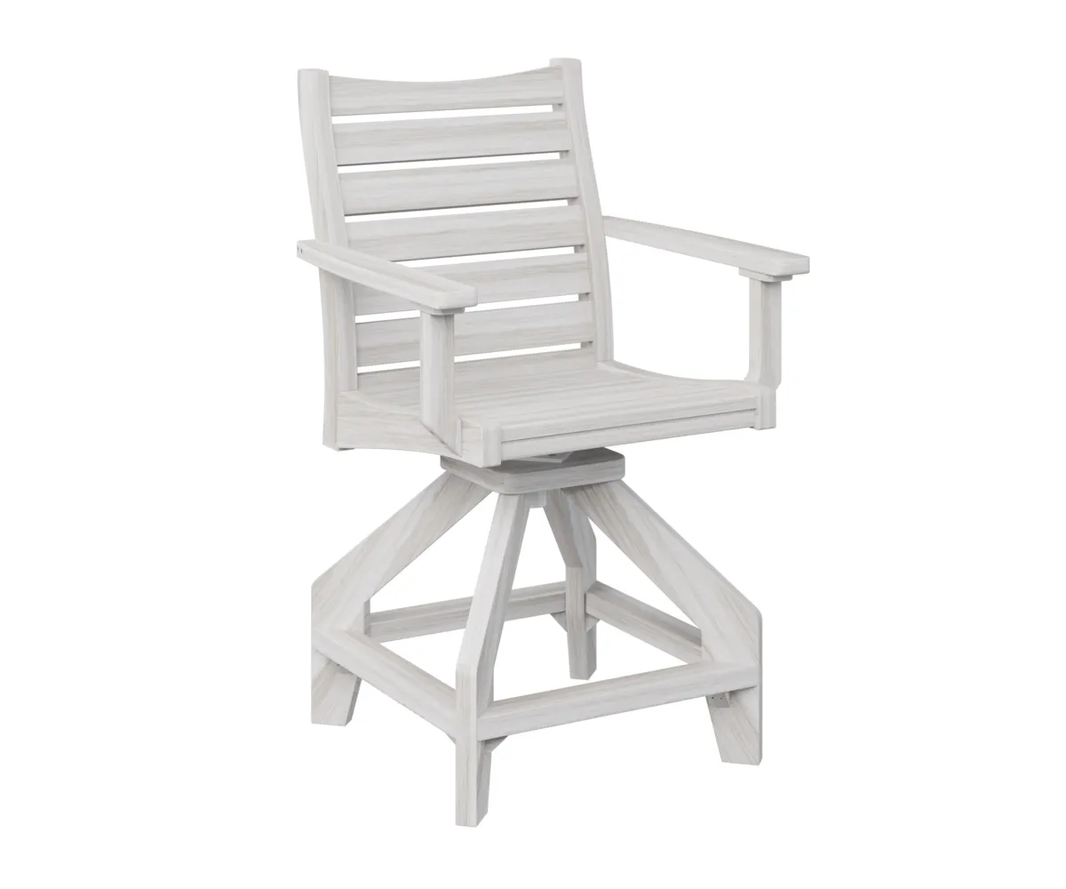 Bristol Swivel Counter Chair by Berlin Gardens - Seashell, Seashell Bristol Swivel Counter Chair by Berlin Gardens - 191-BSCC2041