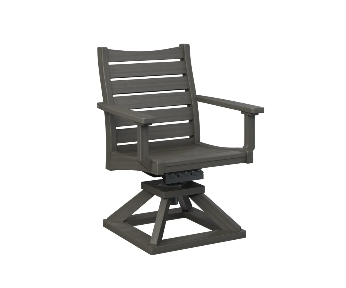 Bristol Swivel Rocker Dining Chair by Berlin Gardens - Coastal Gray, Coastal Gray Bristol Swivel Rocker Dining Chair by Berlin Gardens - 191-BSRDC2036