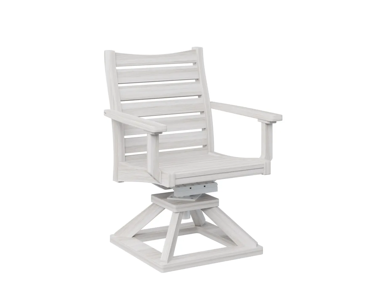 Bristol Swivel Rocker Dining Chair by Berlin Gardens - Seashell, Seashell Bristol Swivel Rocker Dining Chair by Berlin Gardens - 191-BSRDC2036