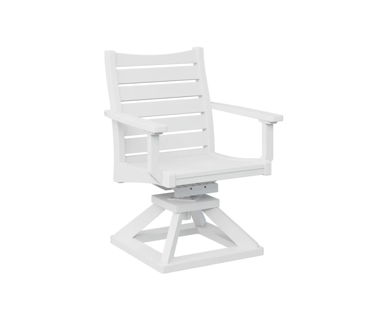 Bristol Swivel Rocker Dining Chair by Berlin Gardens - White, White Bristol Swivel Rocker Dining Chair by Berlin Gardens - 191-BSRDC2036