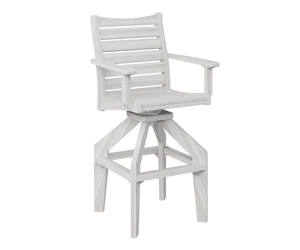 Bristol Swivel Extra Tall Chair by Berlin Gardens - Seashell, Seashell Bristol Swivel Extra Tall Chair by Berlin Gardens - 191-BSXTC2049