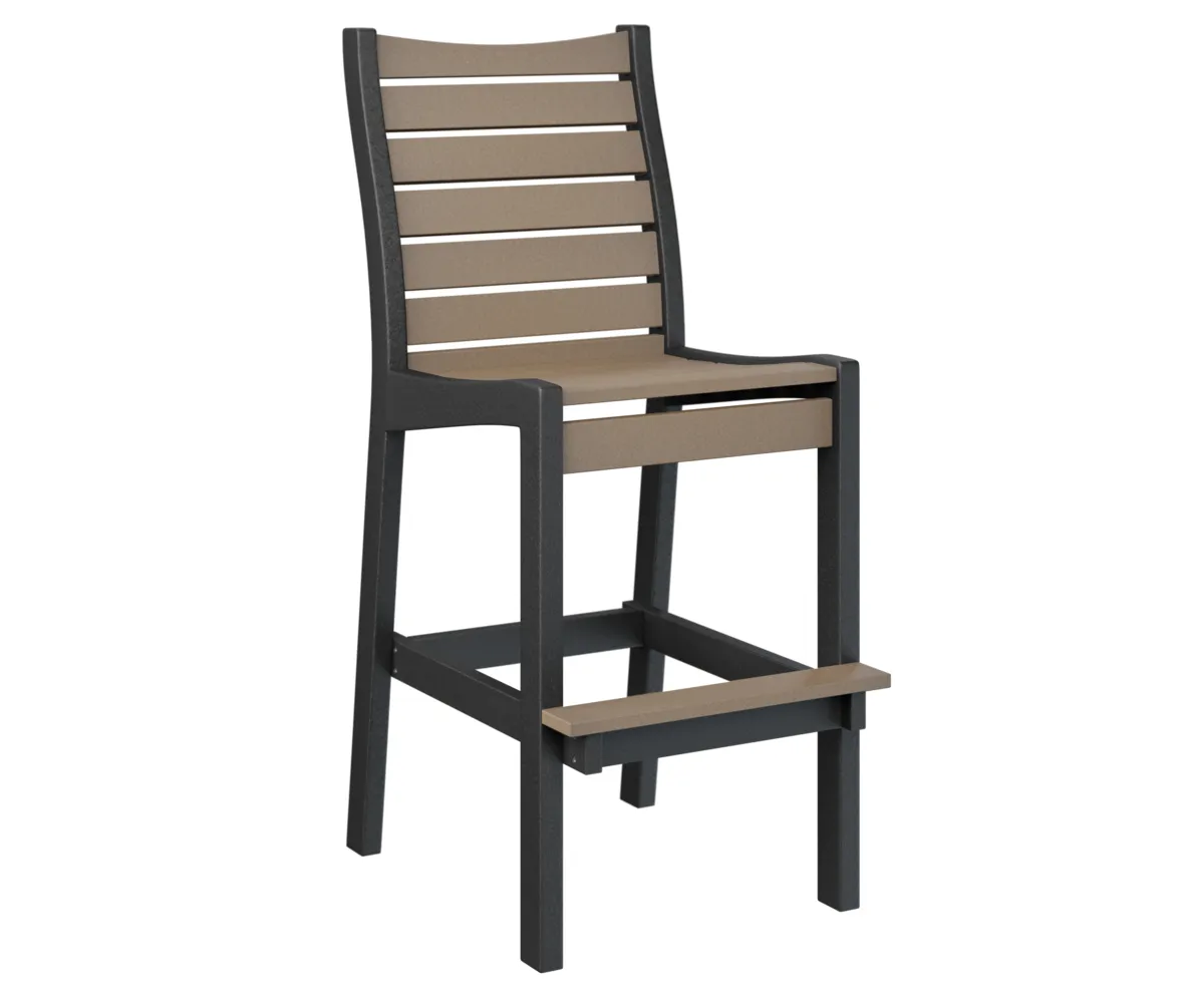 Bristol Extra Tall Chair by Berlin Gardens - Weatherwood, Black Bristol Extra Tall Chair by Berlin Gardens - 191-BXTC2049
