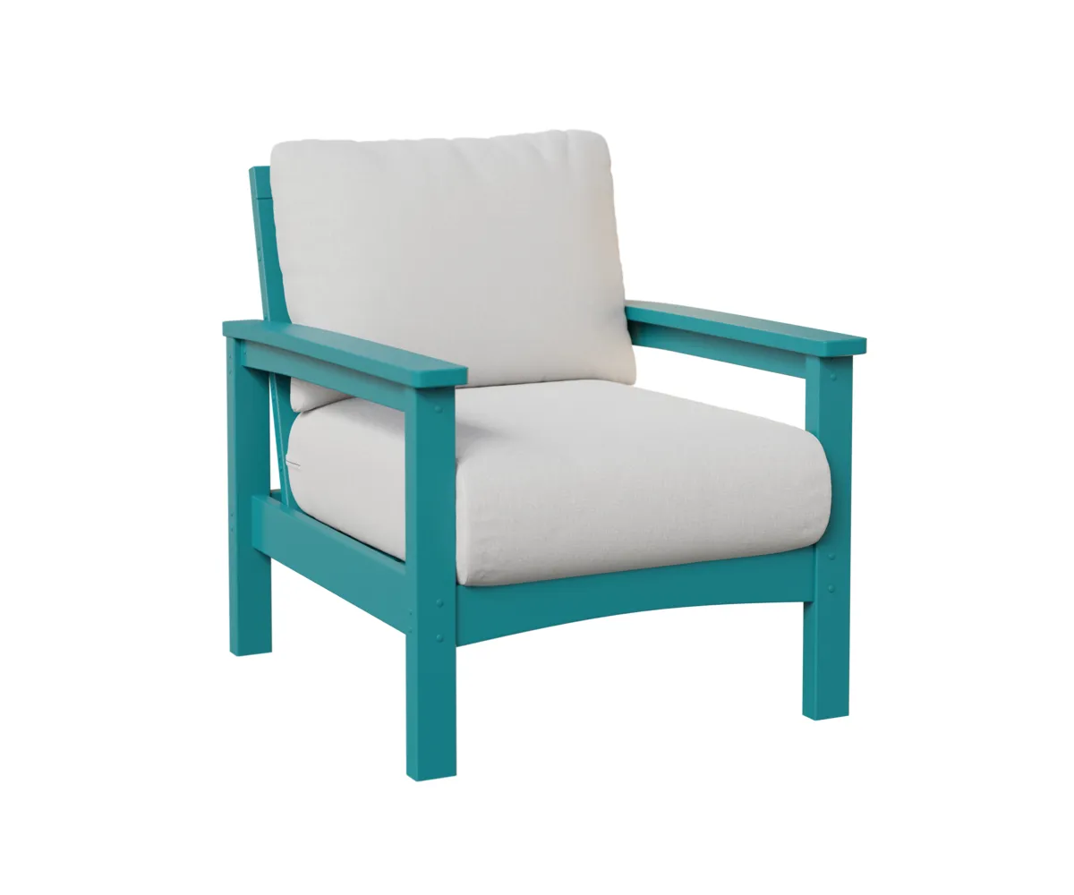 Camden Club Chair by Berlin Gardens - Aruba Blue, Marvel Cloud (Discontinued) Camden Club Chair by Berlin Gardens - 191-CCC2832