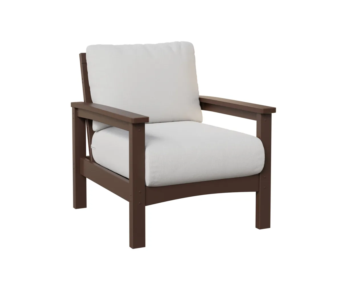 Camden Club Chair by Berlin Gardens - Chocolate Brown, Marvel Cloud (Discontinued) Camden Club Chair by Berlin Gardens - 191-CCC2832