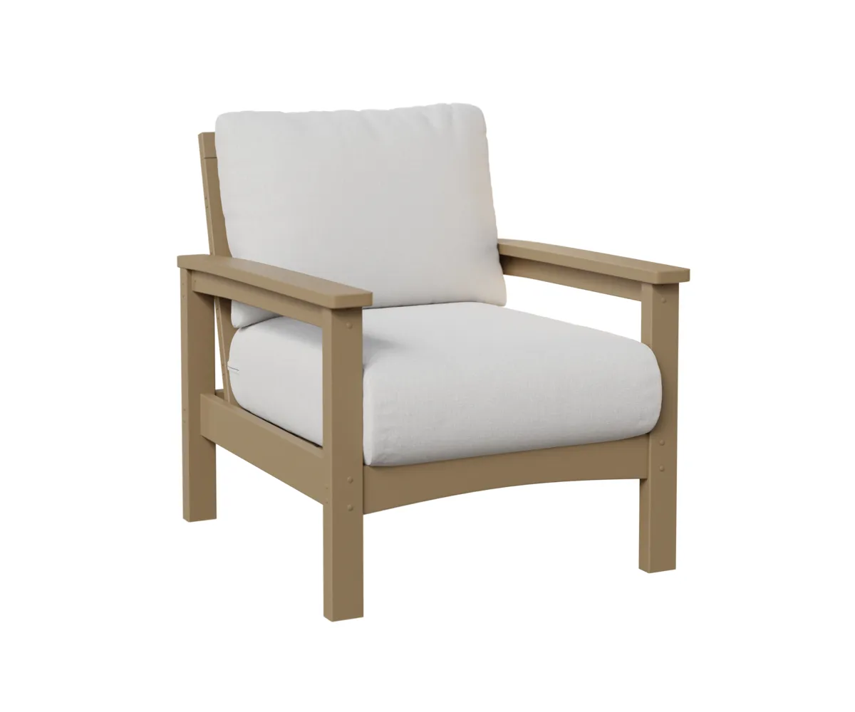 Camden Club Chair by Berlin Gardens - Weatherwood, Marvel Cloud (Discontinued) Camden Club Chair by Berlin Gardens - 191-CCC2832