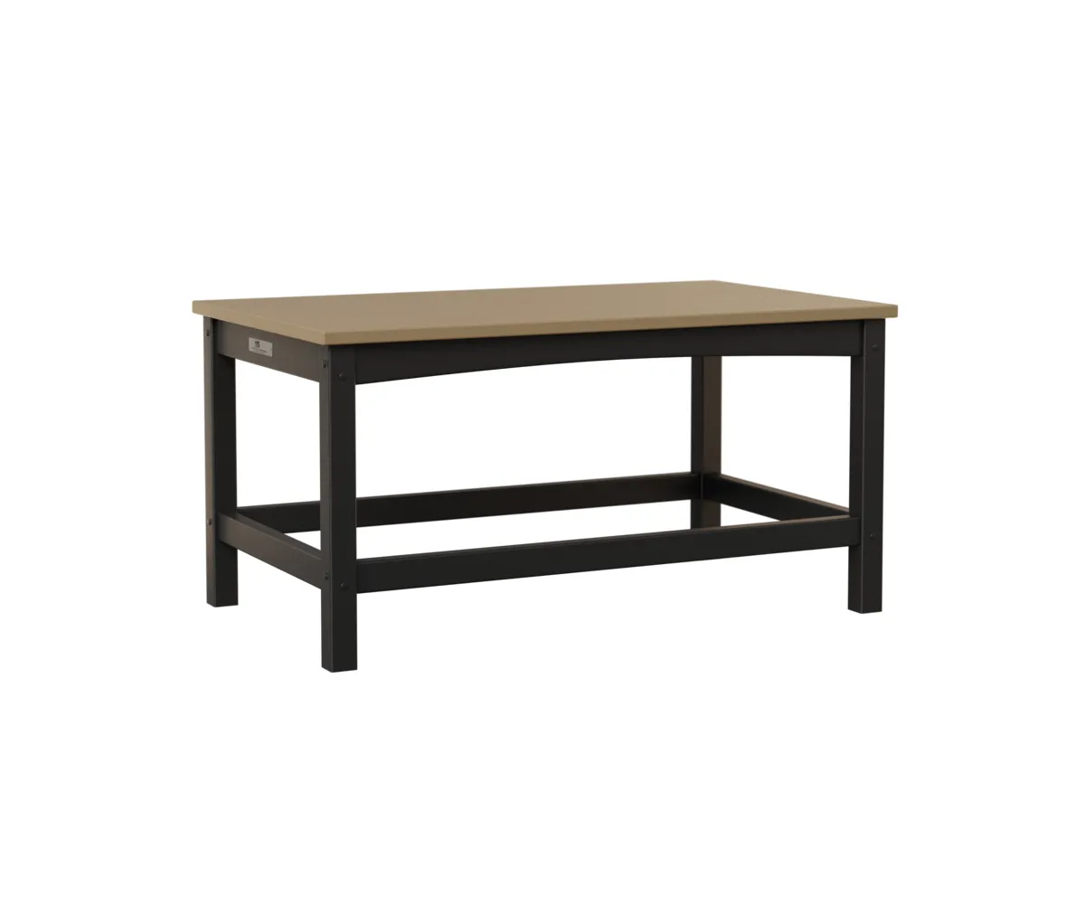Camden Coffee Table by Berlin Gardens - Weatherwood, Black Camden Coffee Table by Berlin Gardens - 191-CCT1835
