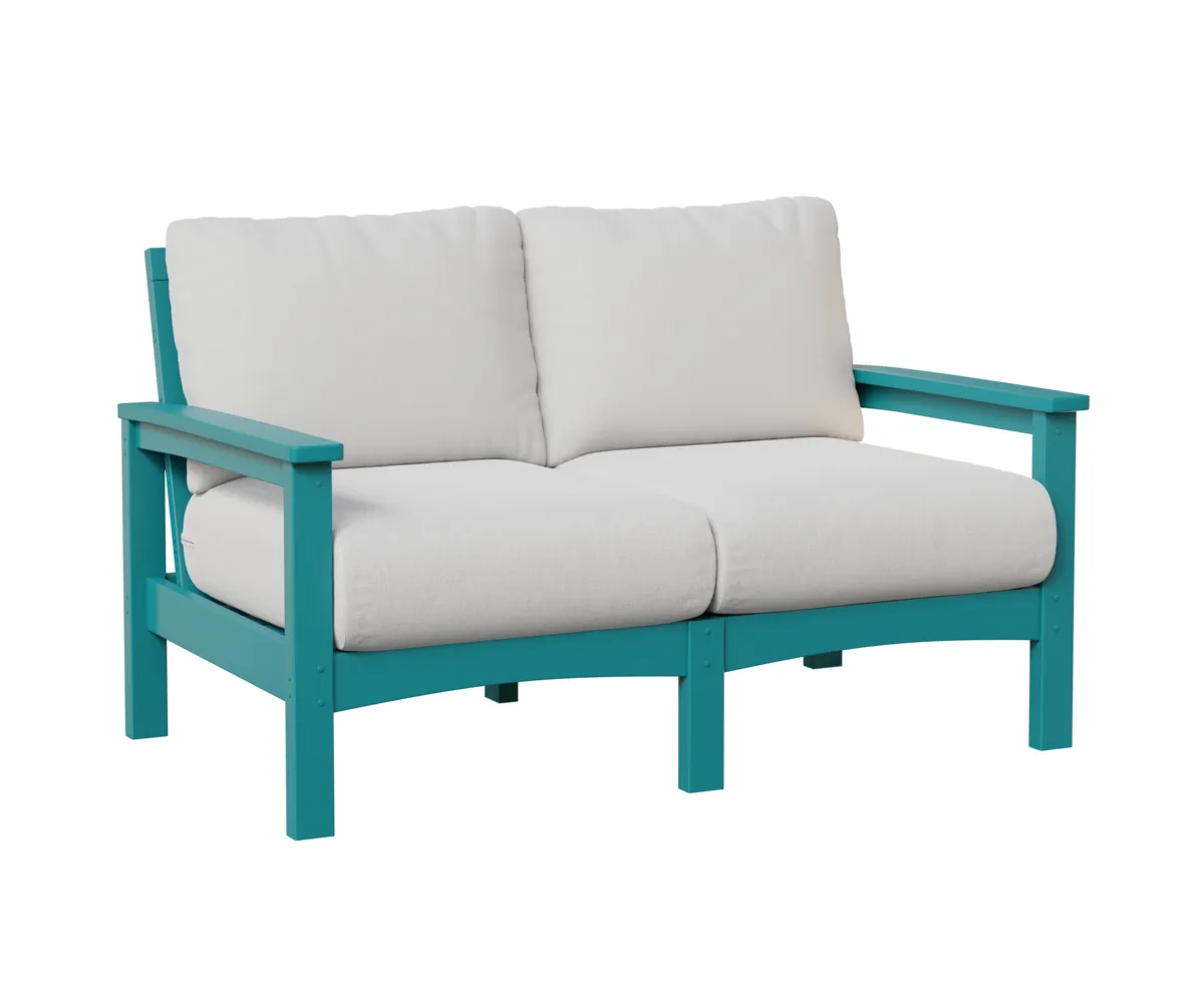 Camden Loveseat by Berlin Gardens - Aruba Blue, Marvel Cloud (Discontinued) Camden Loveseat by Berlin Gardens - 191-CL5332