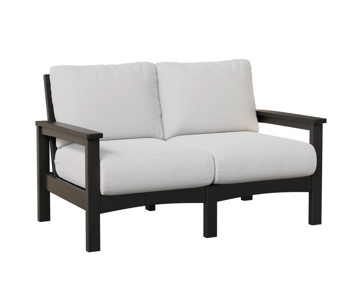 Camden Loveseat by Berlin Gardens - Black, Marvel Cloud (Discontinued) Camden Loveseat by Berlin Gardens - 191-CL5332