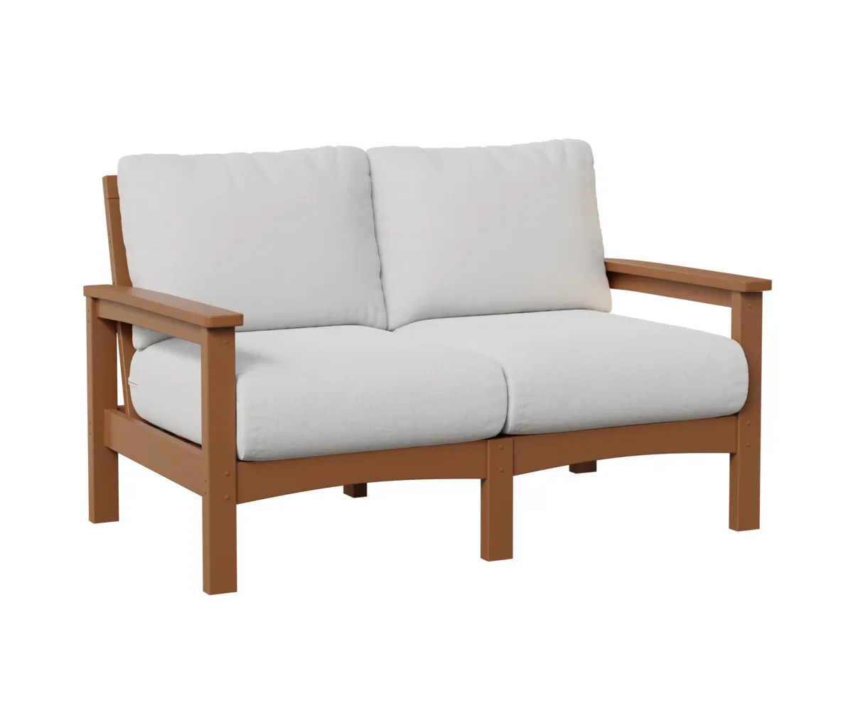Camden Loveseat by Berlin Gardens - Cedar, Marvel Cloud (Discontinued) Camden Loveseat by Berlin Gardens - 191-CL5332