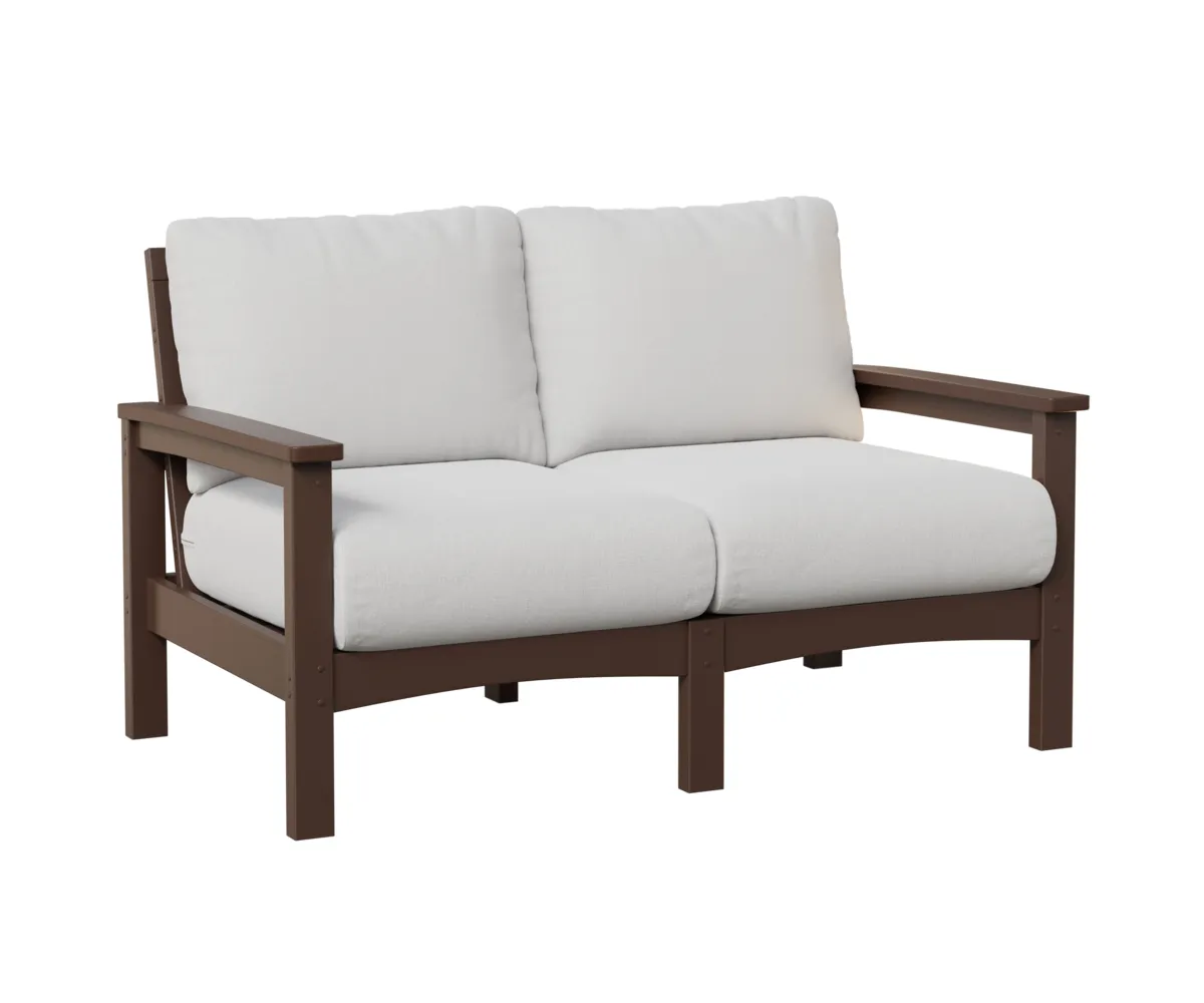 Camden Loveseat by Berlin Gardens - Chocolate Brown, Marvel Cloud (Discontinued) Camden Loveseat by Berlin Gardens - 191-CL5332