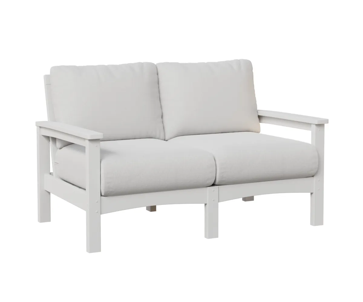 Camden Loveseat by Berlin Gardens - White, Marvel Cloud (Discontinued) Camden Loveseat by Berlin Gardens - 191-CL5332