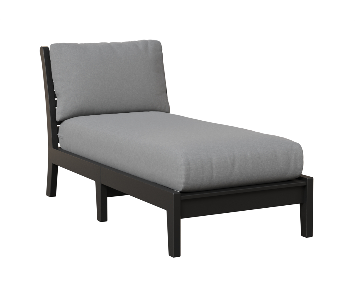 Classic Terrace Chaise Lounge without Arms by Berlin Gardens - 191-CTACL3063 - Black, Canvas Granite Classic Terrace Chaise Lounge without Arms by Berlin Gardens - 191-CTACL3063 - 191-CTACL3063