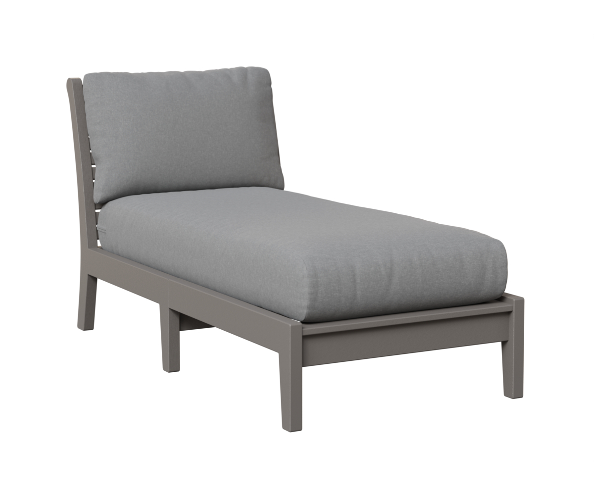 Classic Terrace Chaise Lounge without Arms by Berlin Gardens - 191-CTACL3063 - Light Gray, Canvas Granite Classic Terrace Chaise Lounge without Arms by Berlin Gardens - 191-CTACL3063 - 191-CTACL3063