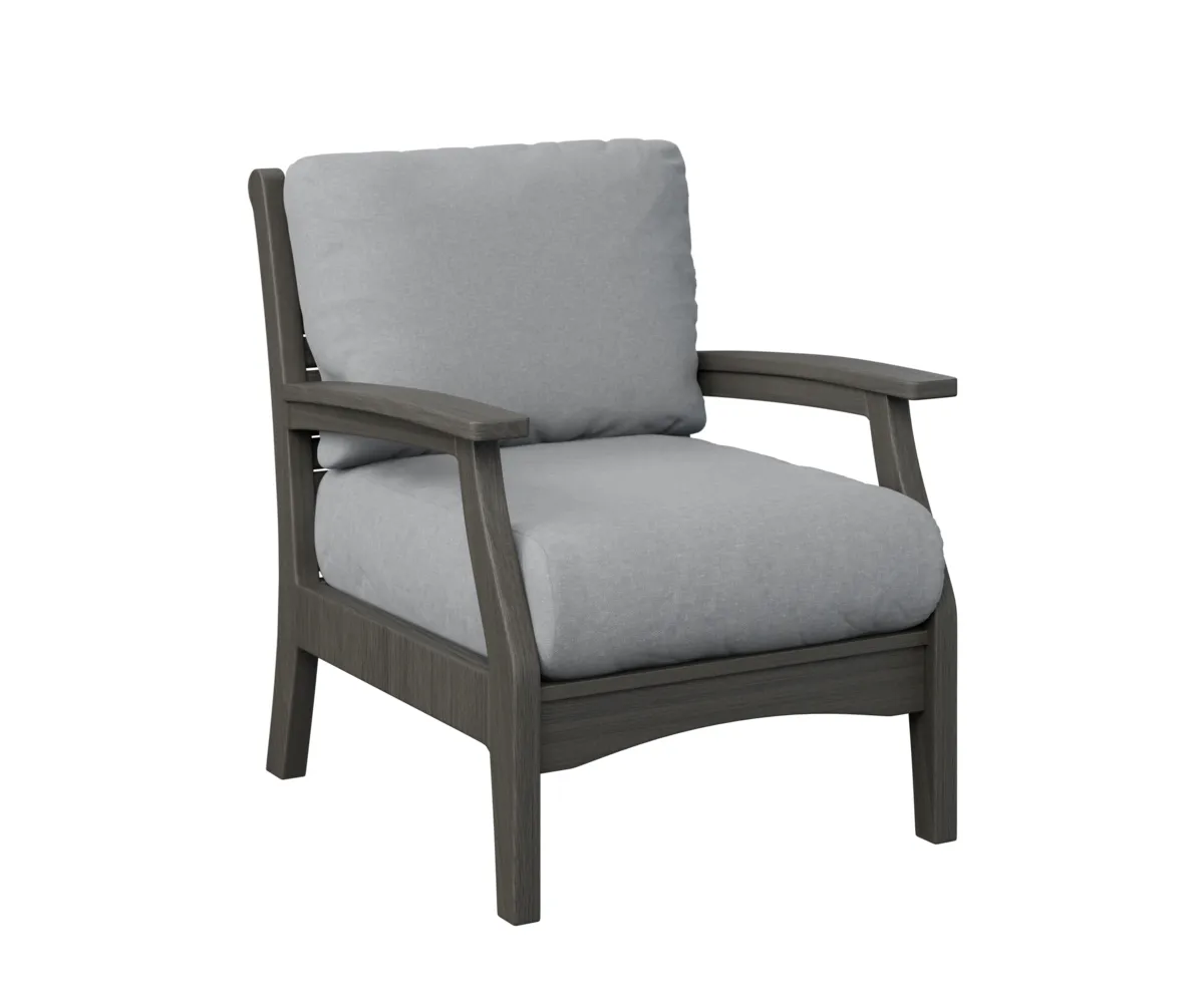 Classic Terrace Club Chair by Berlin Gardens - Coastal Gray, Canvas Granite Classic Terrace Club Chair by Berlin Gardens - 191-CTCC3034