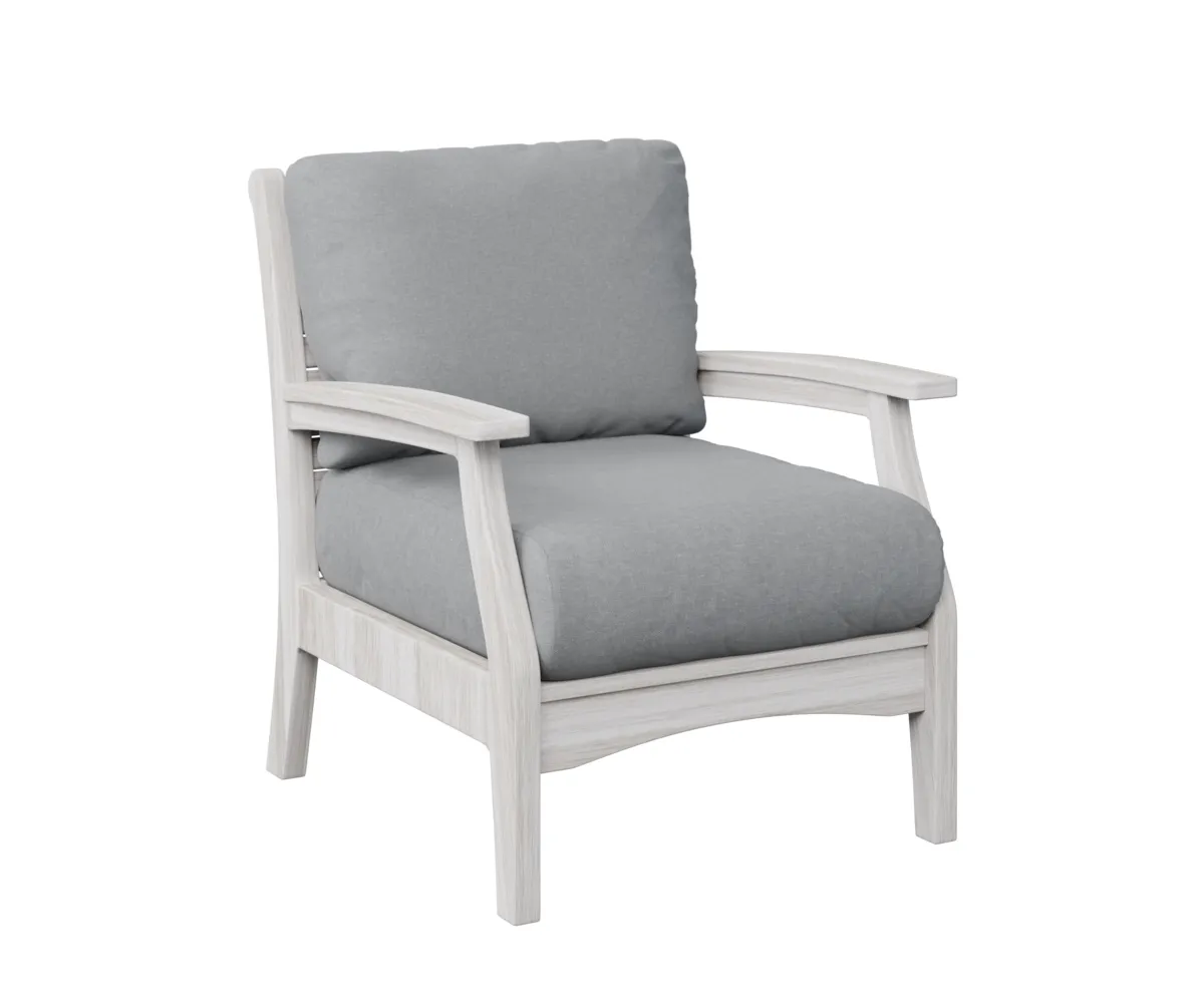 Classic Terrace Club Chair by Berlin Gardens - Seashell, Canvas Granite Classic Terrace Club Chair by Berlin Gardens - 191-CTCC3034