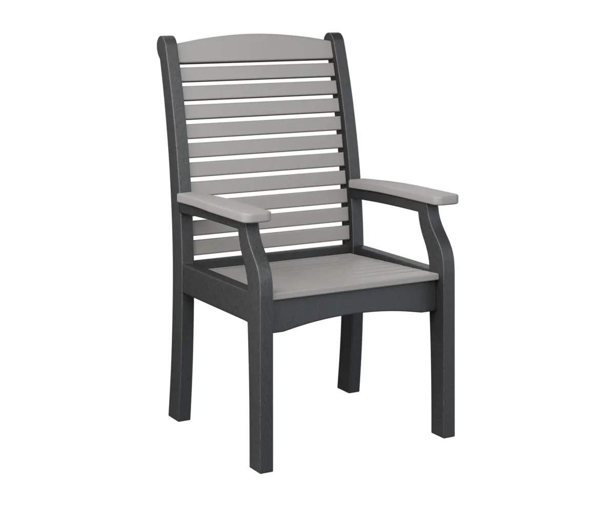 Classic Terrace Dining Chair by Berlin Gardens - Light Gray, Black Classic Terrace Dining Chair by Berlin Gardens - 191-CTDC2744