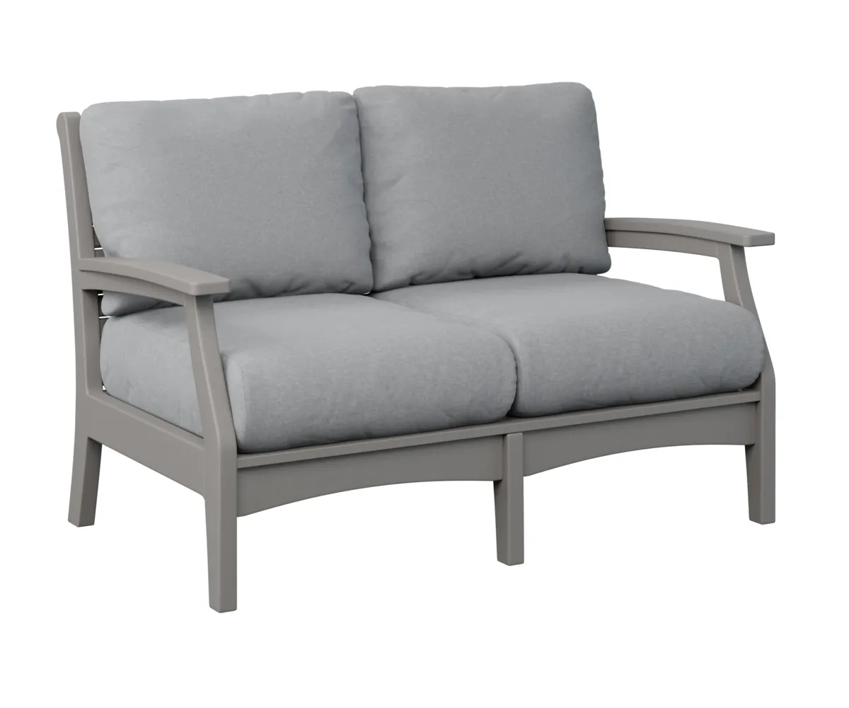 Classic Terrace Loveseat by Berlin Gardens - Light Gray, Canvas Granite Classic Terrace Loveseat by Berlin Gardens - 191-CTL5734
