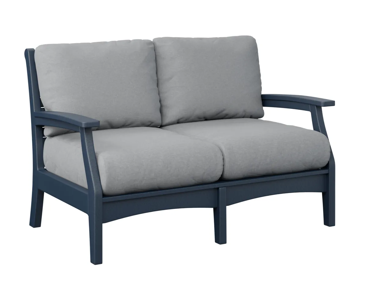 Classic Terrace Loveseat by Berlin Gardens - Navy Blue, Canvas Granite Classic Terrace Loveseat by Berlin Gardens - 191-CTL5734
