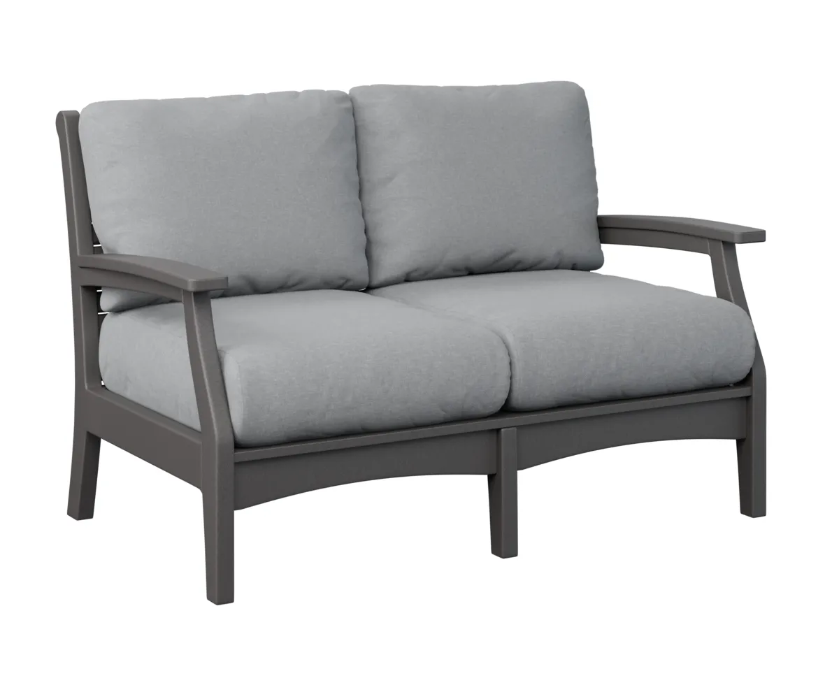 Classic Terrace Loveseat by Berlin Gardens - Smoke Gray, Canvas Granite Classic Terrace Loveseat by Berlin Gardens - 191-CTL5734