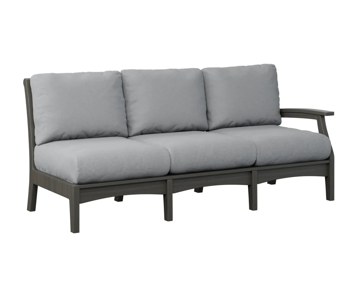Classic Terrace Arm Sectional Sofa – Left by Berlin Gardens - Coastal Gray, Canvas Granite Classic Terrace Arm Sectional Sofa – Left by Berlin Gardens - 191-CTLSS7934