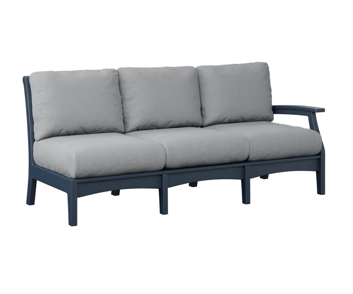 Classic Terrace Arm Sectional Sofa – Left by Berlin Gardens - Navy Blue, Canvas Granite Classic Terrace Arm Sectional Sofa – Left by Berlin Gardens - 191-CTLSS7934