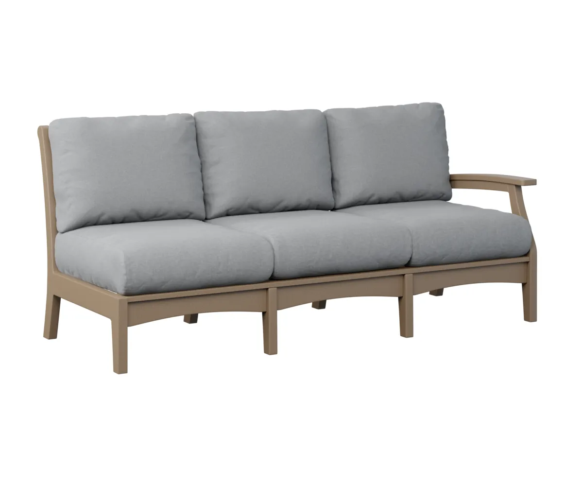 Classic Terrace Arm Sectional Sofa – Left by Berlin Gardens - Weatherwood, Canvas Granite Classic Terrace Arm Sectional Sofa – Left by Berlin Gardens - 191-CTLSS7934