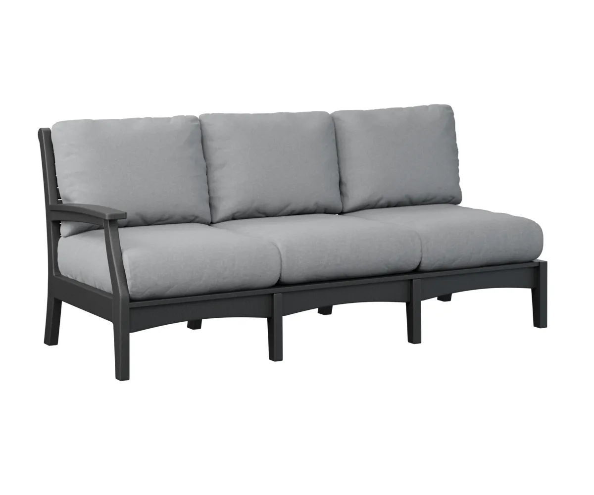 Classic Terrace Arm Sectional Sofa – Right by Berlin Gardens - Black, Canvas Granite Classic Terrace Arm Sectional Sofa – Right by Berlin Gardens - 191-CTRSS7934