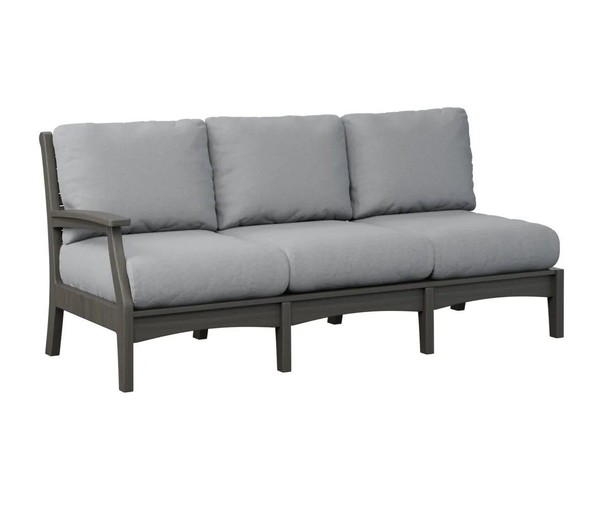 Classic Terrace Arm Sectional Sofa – Right by Berlin Gardens - Coastal Gray, Canvas Granite Classic Terrace Arm Sectional Sofa – Right by Berlin Gardens - 191-CTRSS7934
