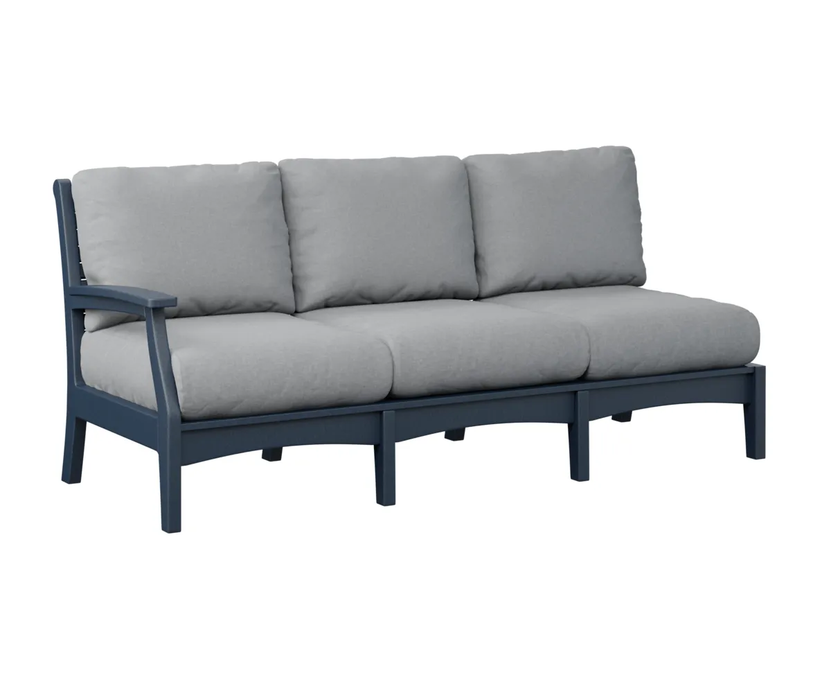 Classic Terrace Arm Sectional Sofa – Right by Berlin Gardens - Navy Blue, Canvas Granite Classic Terrace Arm Sectional Sofa – Right by Berlin Gardens - 191-CTRSS7934