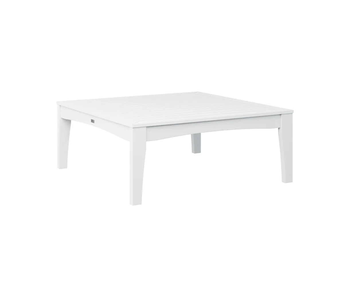 Classic Terrace Square Coffee Table by Berlin Gardens - White Classic Terrace Square Coffee Table by Berlin Gardens - 191-CTSCT4545