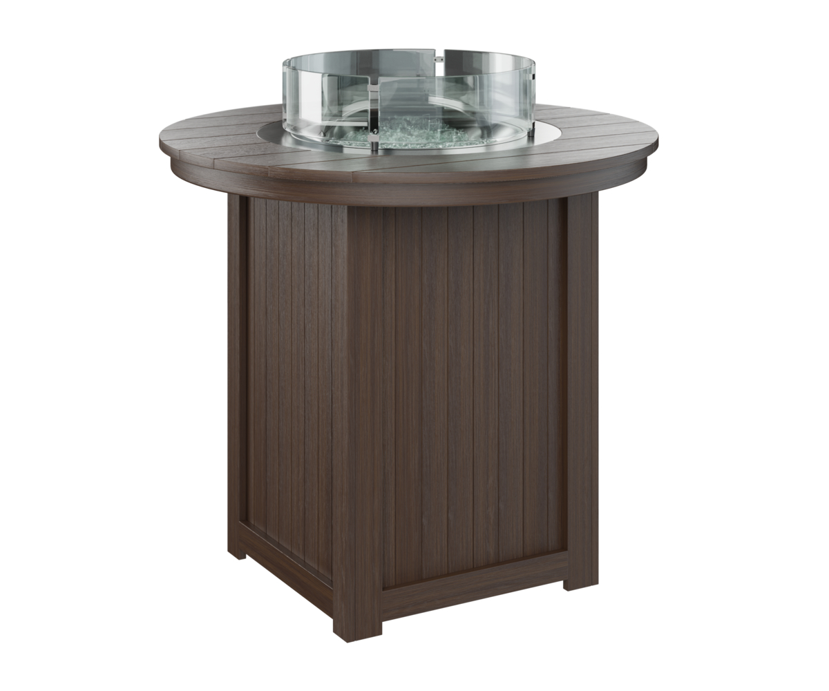 Donoma 44" Round Bar Fire Table by Berlin Gardens - 191-DRFT3944B - 191-DRFT3944B