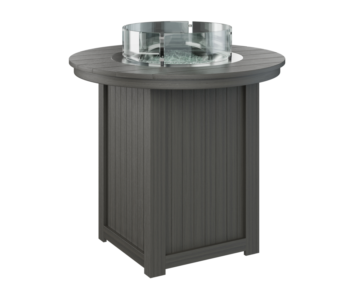 Donoma 44" Round Bar Fire Table by Berlin Gardens - 191-DRFT3944B - 191-DRFT3944B