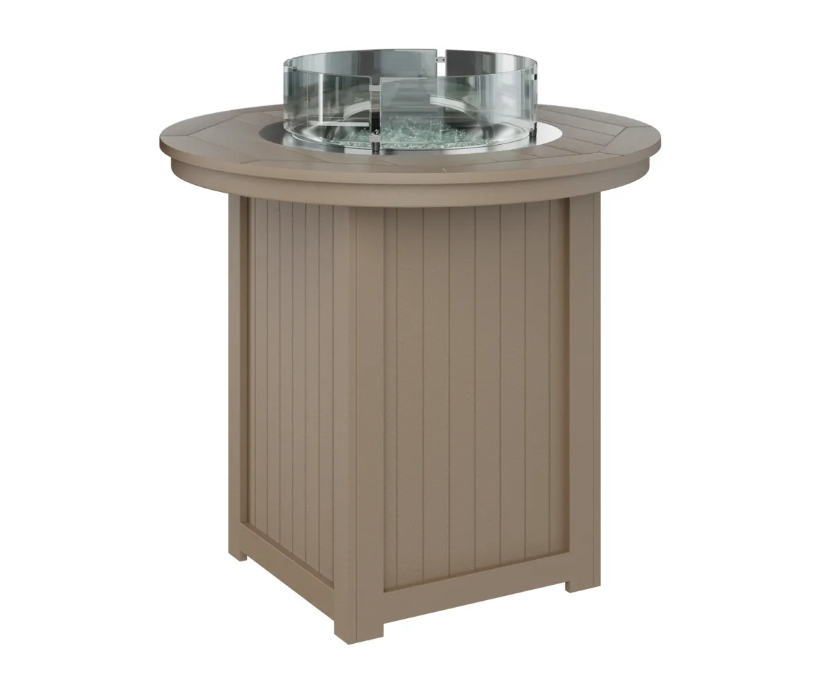 Donoma 44" Round Bar Fire Table by Berlin Gardens - 191-DRFT3944B