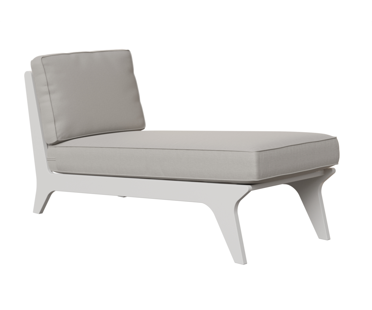 Hartley Chaise by Berlin Gardens - 191-HACL3029 - MGP White, Blend Linen Hartley Chaise by Berlin Gardens - 191-HACL3029 - 191-HACL3029