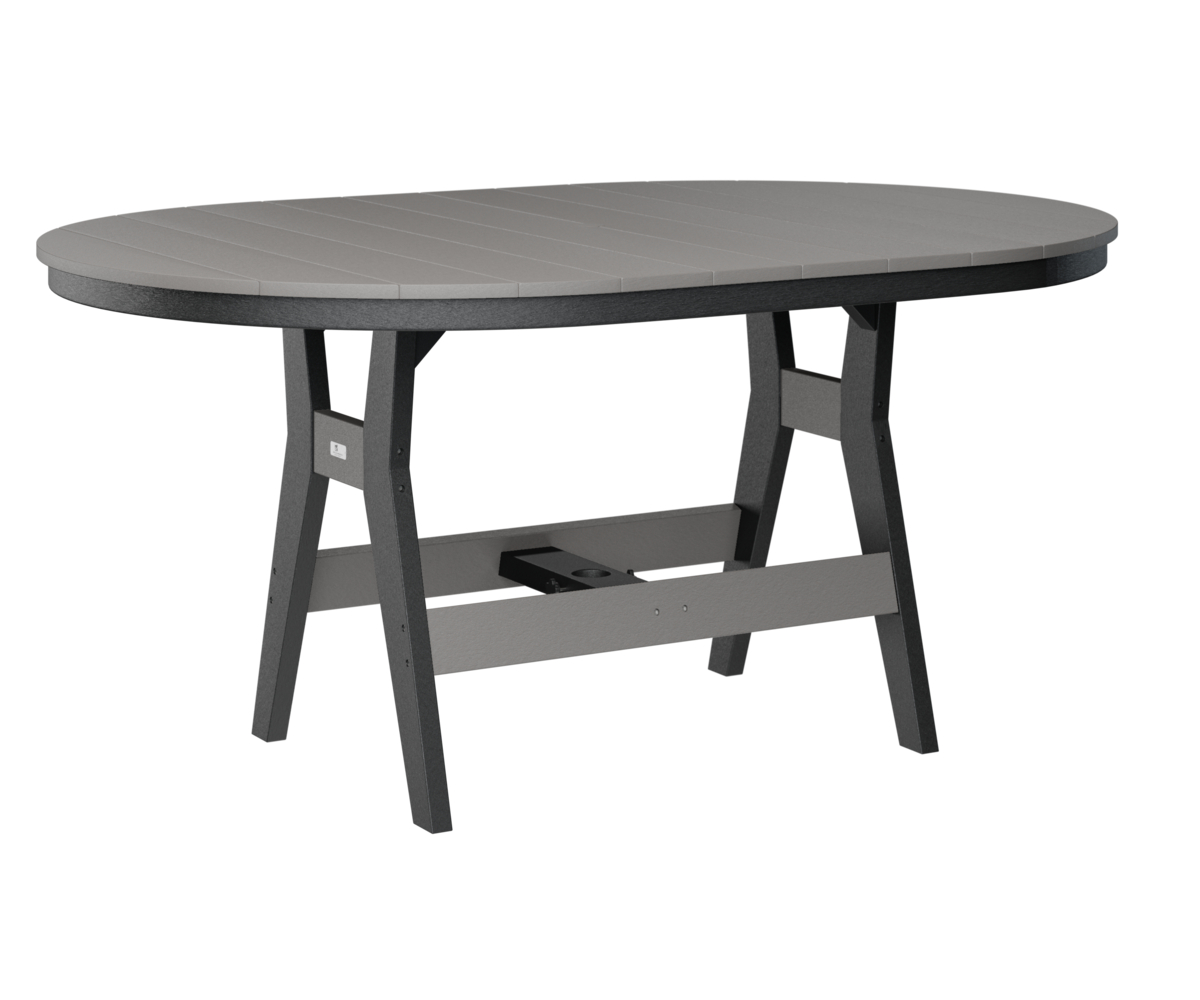 Harbor 44" X 64" Oblong Dining Table by Berlin Gardens - 191-HOT4464D - Light Gray, Black Harbor 44" X 64" Oblong Dining Table by Berlin Gardens - 191-HOT4464D - 191-HOT4464D
