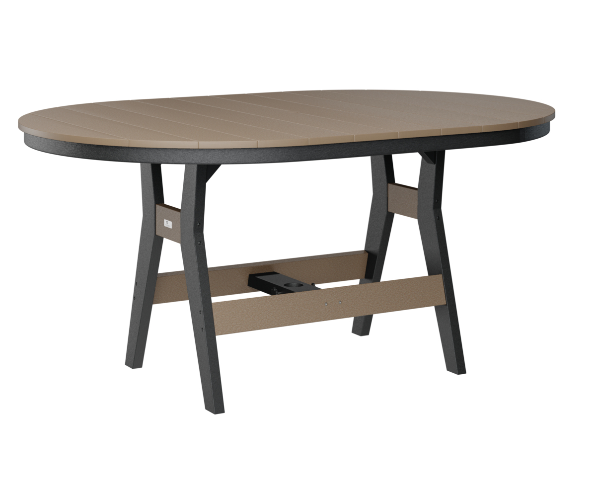 Harbor 44" X 64" Oblong Dining Table by Berlin Gardens - 191-HOT4464D - Weatherwood, Black Harbor 44" X 64" Oblong Dining Table by Berlin Gardens - 191-HOT4464D - 191-HOT4464D