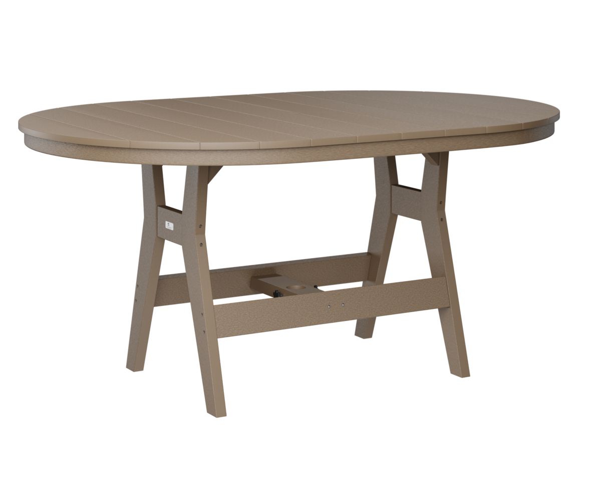 Harbor 44" X 64" Oblong Dining Table by Berlin Gardens - 191-HOT4464D - Weatherwood, Weatherwood Harbor 44" X 64" Oblong Dining Table by Berlin Gardens - 191-HOT4464D - 191-HOT4464D