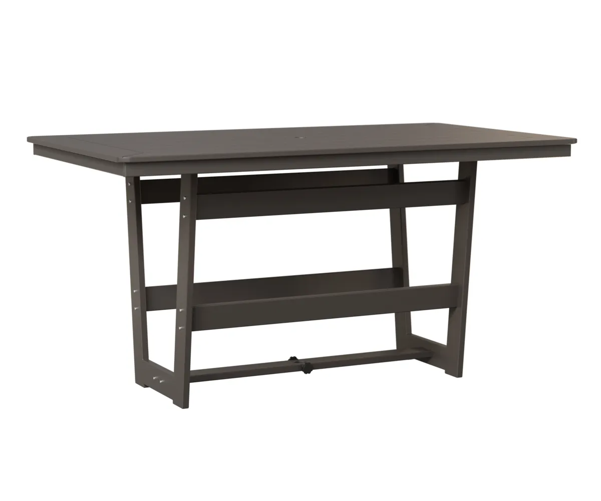 Hudson 40" x 70" Rectangular Counter Table by Berlin Gardens - MGP Graphite, MGP Graphite Hudson 40" x 70" Rectangular Counter Table by Berlin Gardens - 191-HRMT4070C