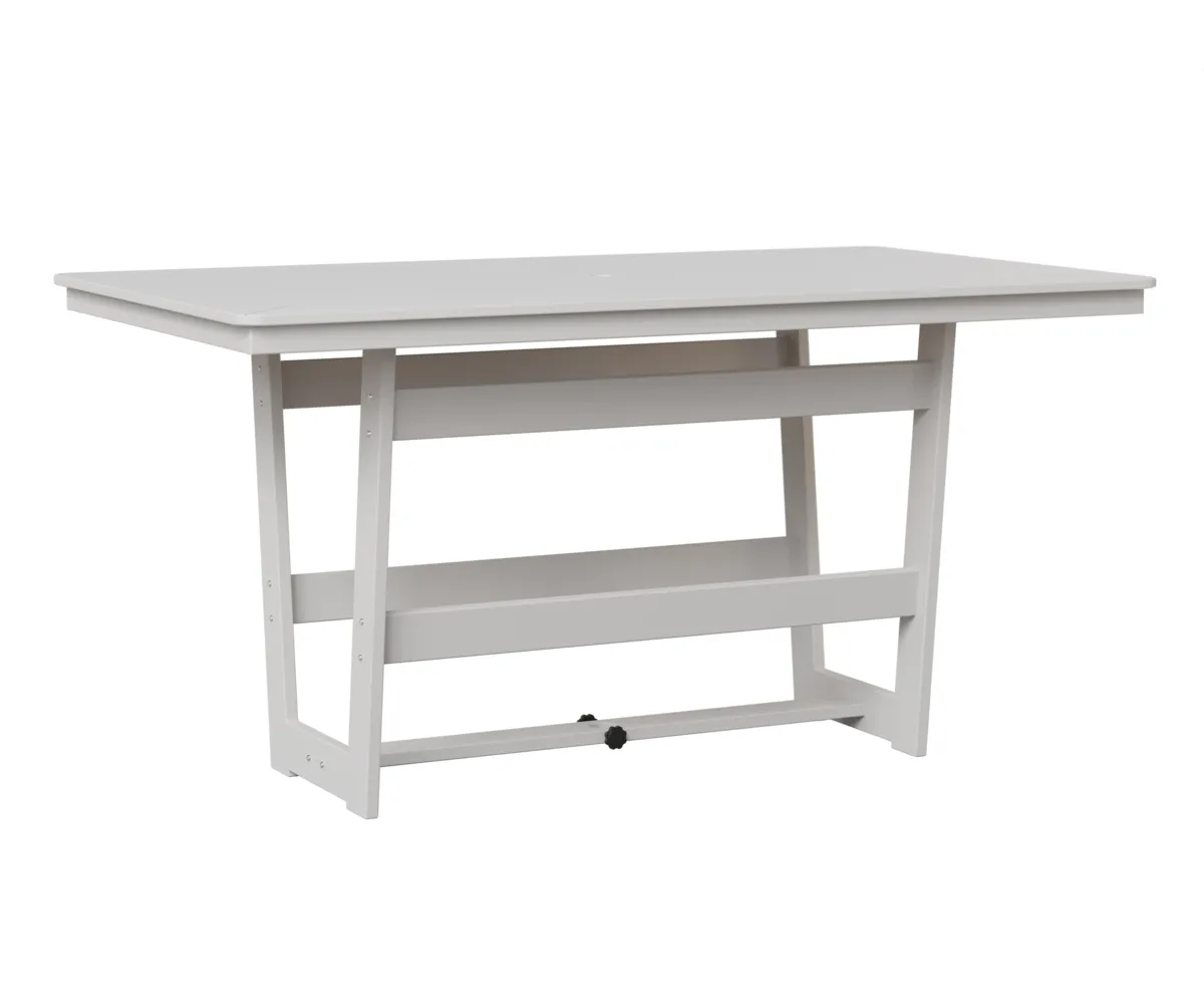 Hudson 40" x 70" Rectangular Counter Table by Berlin Gardens - MGP White, MGP White Hudson 40" x 70" Rectangular Counter Table by Berlin Gardens - 191-HRMT4070C