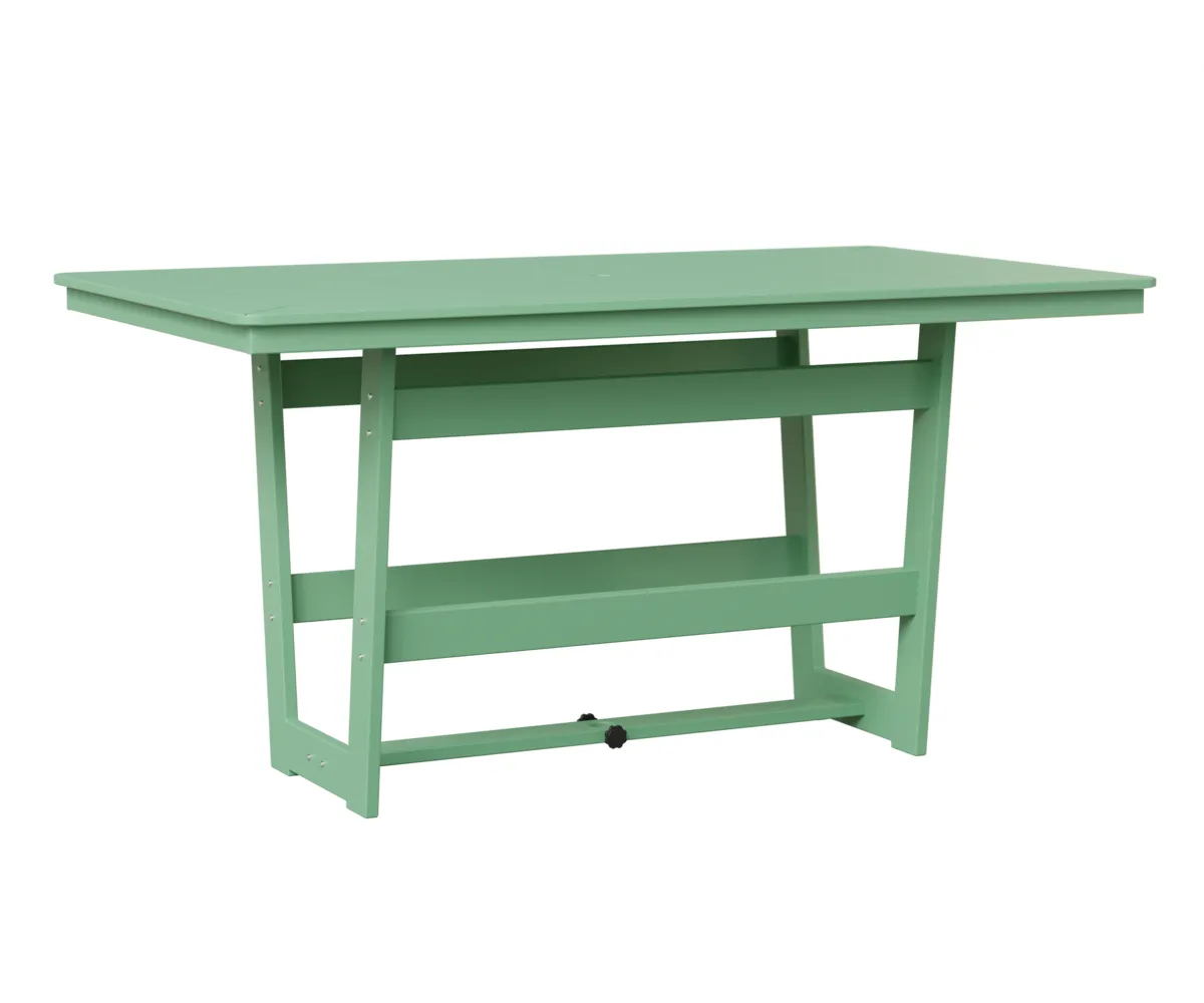 Hudson 40" x 70" Rectangular Counter Table by Berlin Gardens - MGP Mint, MGP Mint Hudson 40" x 70" Rectangular Counter Table by Berlin Gardens - 191-HRMT4070C