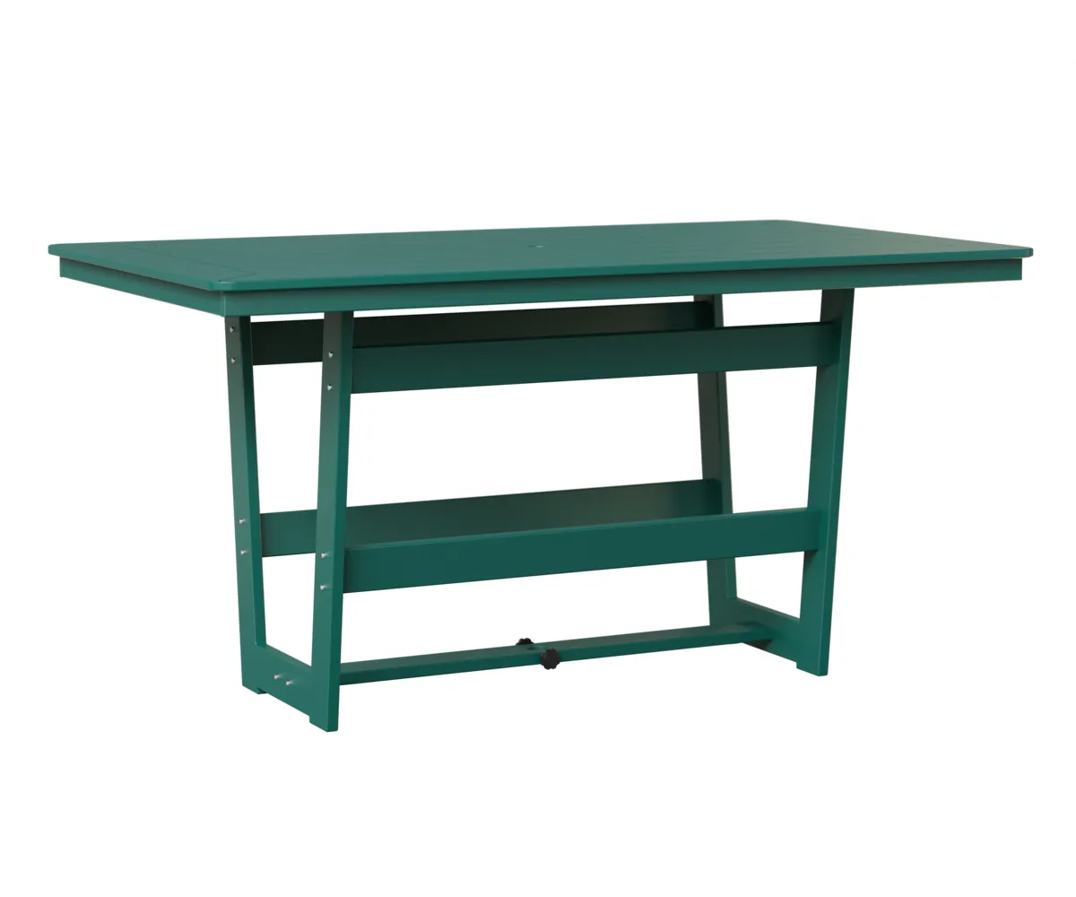 Hudson 40" x 70" Rectangular Counter Table by Berlin Gardens - MGP Teal, MGP Teal Hudson 40" x 70" Rectangular Counter Table by Berlin Gardens - 191-HRMT4070C