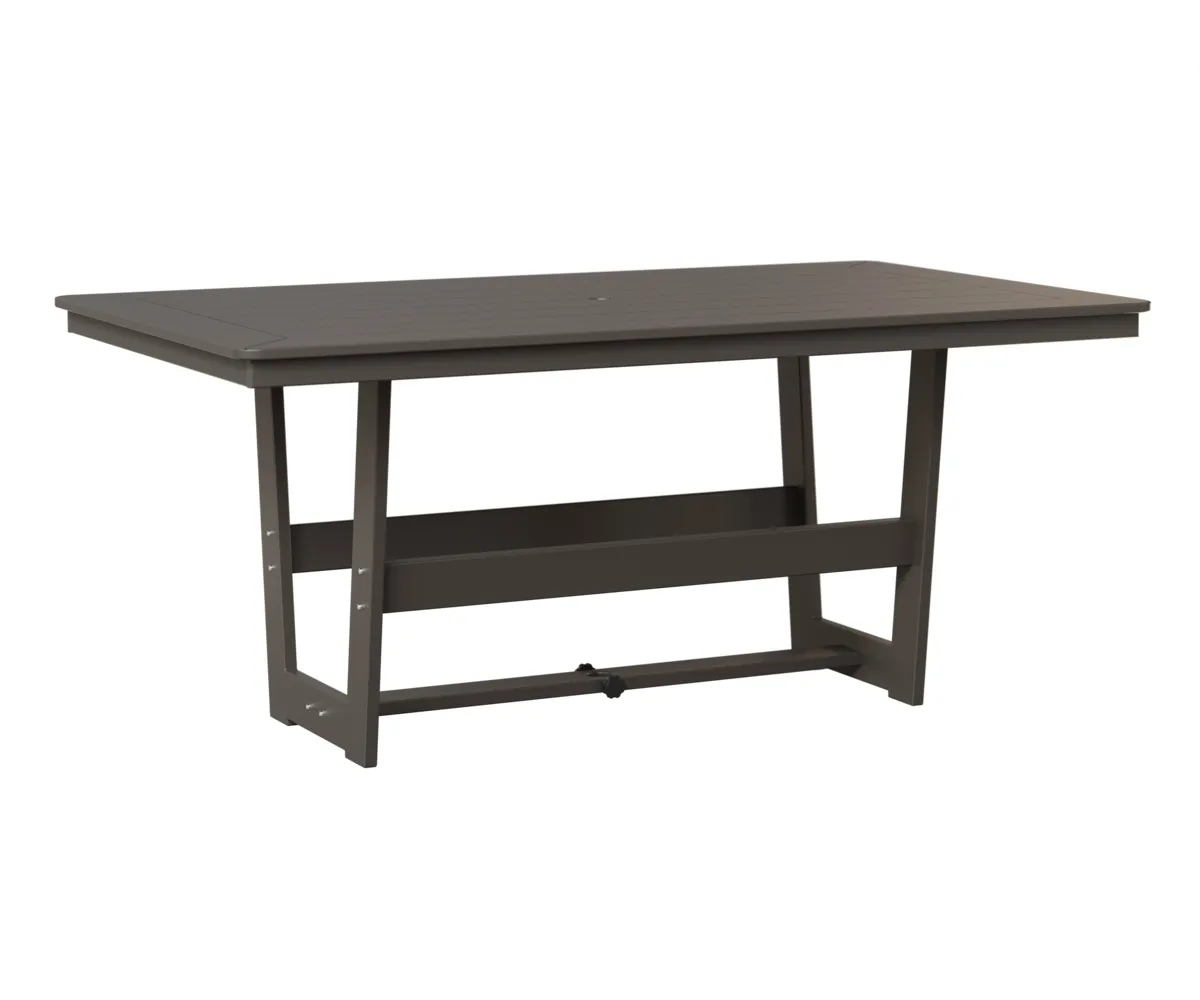Hudson 40" x 70" Rectangular Dining Table by Berlin Gardens - MGP Graphite, MGP Graphite Hudson 40" x 70" Rectangular Dining Table by Berlin Gardens - 191-HRMT4070D