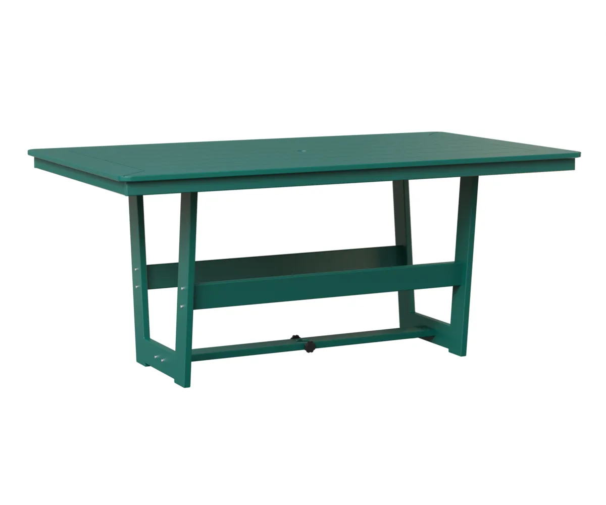 Hudson 40" x 70" Rectangular Dining Table by Berlin Gardens - MGP Teal, MGP Teal Hudson 40" x 70" Rectangular Dining Table by Berlin Gardens - 191-HRMT4070D